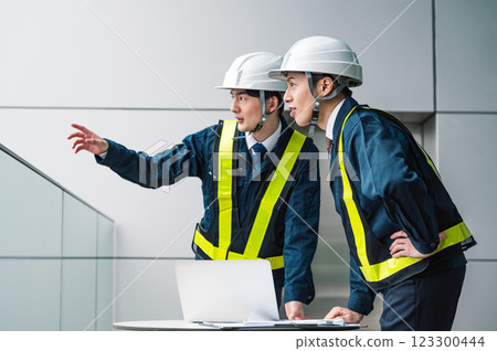 A male construction manager working A male construction manager working 123300444