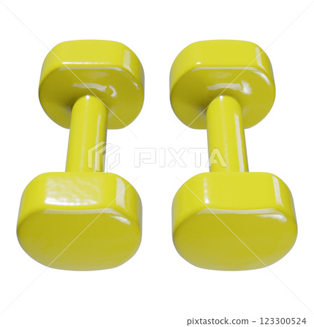 Blank Round vinyl rubber Dumbbells, weightlifting gym equipment side view 123300524