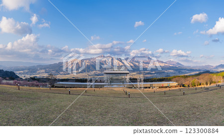 One of the world's largest outdoor stages and a panoramic view of the five peaks of Mt. Aso (Minamiaso) (Kumamoto Prefectural Open-Air Theatre Aspecta) 123300884