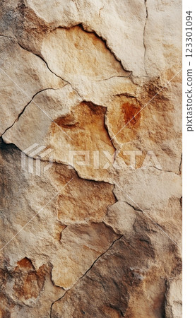 Collection of high-resolution stone texture backgrounds with natural cracks and earthy tones for design use 123301094