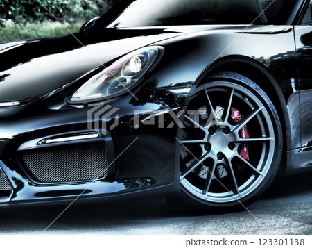 A shiny black convertible A shiny black convertible 123301138