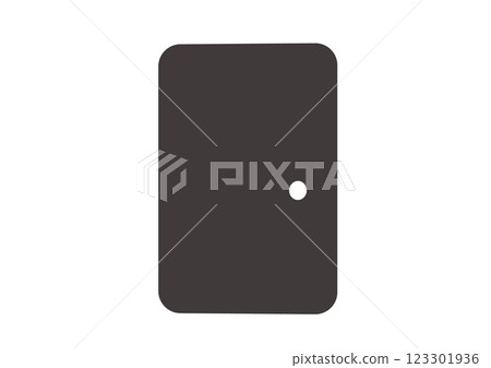 簡單而平坦的門圖示插圖 123301936