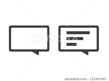 Simple and flat caption icon illustration 123301941