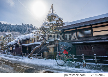 Hida Takayama Snow Old Townscape Hida Takayama Snow Old Townscape 123302062