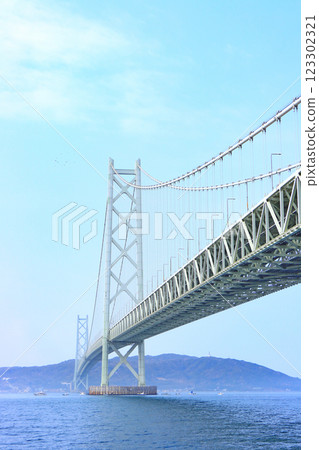 Scenery of Akashi Kaikyo Bridge, Kobe City, Hyogo Prefecture Scenery of Akashi Kaikyo Bridge, Kobe City, Hyogo Prefecture 123302321