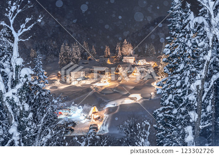 五簇山相倉合掌村冬季點燈活動 123302726