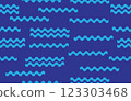 Summer pattern seamless fabric summer season. wave water or ocean on blue background. Designed for background ,wallpaper ,summer pattern ,wrapping paper ,travel ,holiday ,weekend ,vacation ,sea 123303468