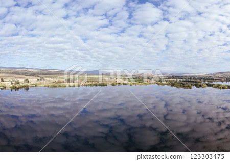 Meadowbank Lake and River Derwent in Tasmania Australia Meadowbank Lake and River Derwent in Tasmania Australia 123303475