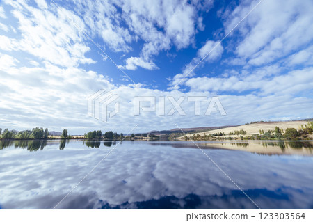 Meadowbank Lake and River Derwent in Tasmania Australia 123303564