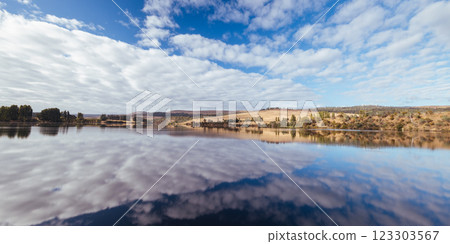 Meadowbank Lake and River Derwent in Tasmania Australia Meadowbank Lake and River Derwent in Tasmania Australia 123303567