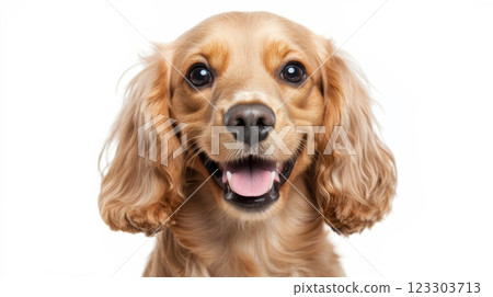 可愛的美國可卡犬 123303713
