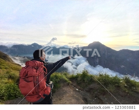 Sembalun Crater Rim,Lombok,Rinjani,Indonesia. Sembalun Crater Rim,Lombok,Rinjani,Indonesia. 123303881