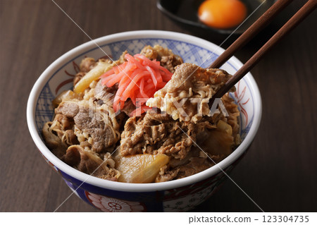 beef bowl  123304735