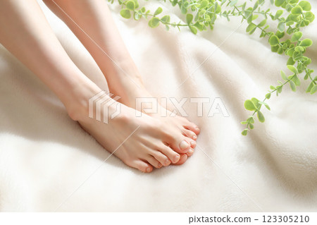 Foot care: women's feet 123305210