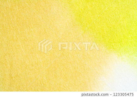 Yellow and green watercolor washi paper 123305475