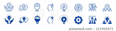 Idea light bulb Idea light bulb 123305871