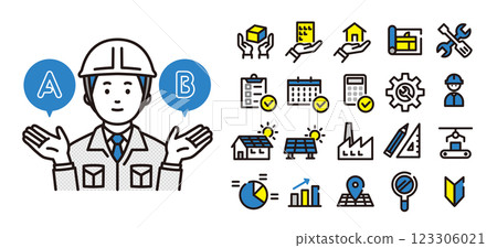 Workers and Icon Set B 123306021