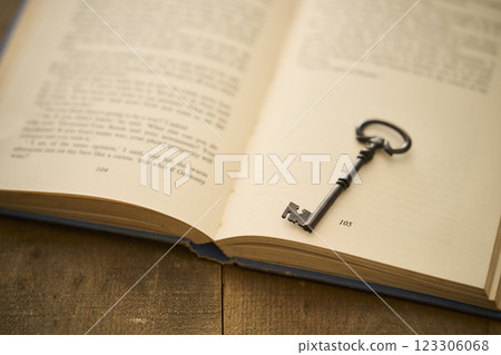 Image of antique books and keys Reading Image of antique books and keys Reading 123306068