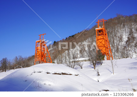 Coal Mine Memorial Forest Park and Pole Hoist (Winter) Coal Mine Memorial Forest Park and Pole Hoist (Winter) 123306266