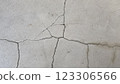 Cracked concrete 123306566