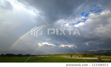 八岳高原的彩虹（主彩虹和次彩虹） 123306913