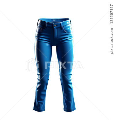 Cartoon style long jeans 123307527