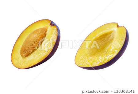 Prune illustration realistic Prune illustration realistic 123308141