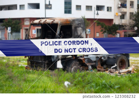 Police cordon, do not cross Police cordon, do not cross 123308232