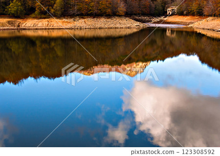 mountain, autumn, landscape 123308592