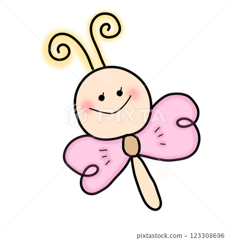 可愛的蝴蝶圖 123308696