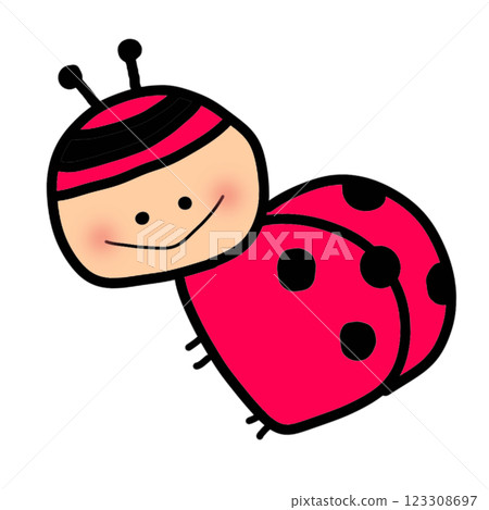 Cute ladybug illustration 123308697
