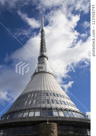 Jested telecommunication transmitter tower, Liberec, Czech Republic Jested telecommunication transmitter tower, Liberec, Czech Republic 123308745