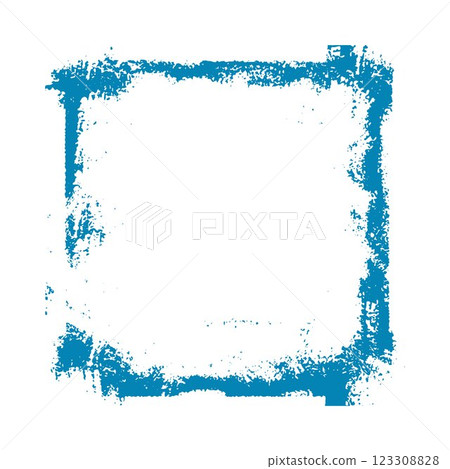 Blue grunge frame with scratched rough edges, paintbrush strokes square shape border, chalk textured design, ink lines Blue grunge frame with scratched rough edges, paintbrush strokes square shape border, chalk textured design, ink lines 123308828