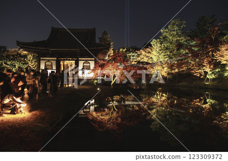 [高台寺] 美麗的紅葉燈光秀 123309372