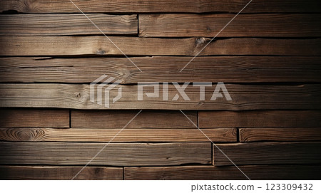 A rustic grunge wooden wall 123309432