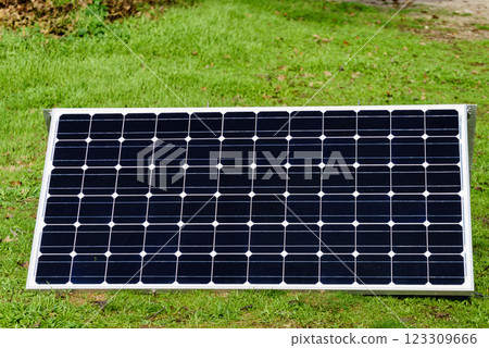 Solar photovoltaic panels outdoors Solar photovoltaic panels outdoors 123309666