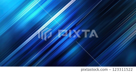 Vibrant blue abstract background with dynamic diagonal lines and texture 123311522