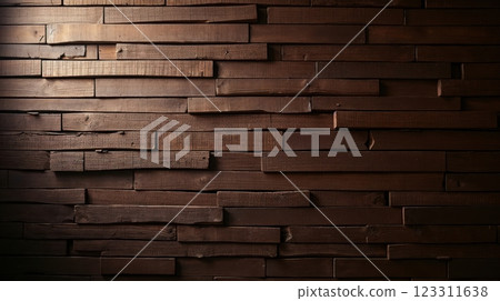 A rustic grunge wooden wall 123311638