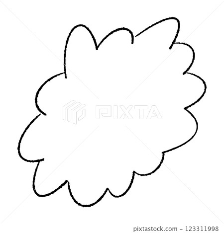 手繪蓬鬆的講話泡泡 123311998