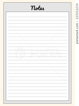 Minimalist Lined Notes Page for Writing and Journaling Minimalist Lined Notes Page for Writing and Journaling 123312214