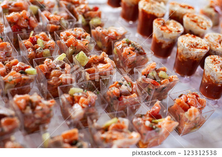 Catering buffet at the cocktail party 123312538