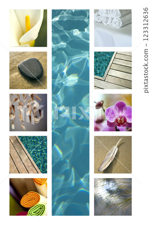 Collage of spa images 123312636