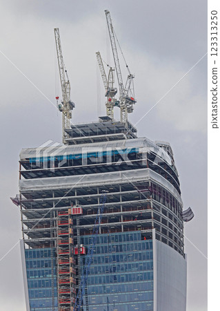 Skyscraper Cranes Construction London 123313250