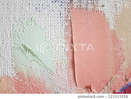 Oil painting with vibrant colors showcasing brush strokes and texture Oil painting with vibrant colors showcasing brush strokes and texture 123313358