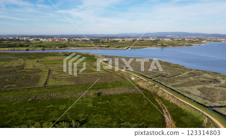 Aerial View of Cais da Ribeira de Pardelhas Aerial View of Cais da Ribeira de Pardelhas 123314803