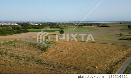 Aerial View of rural landscape 123314811