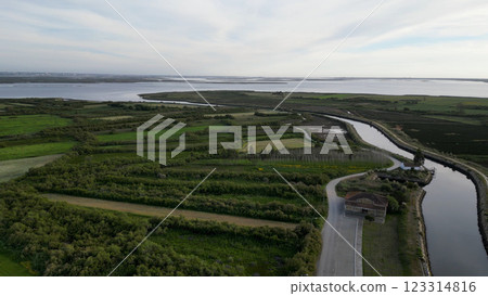 Aerial view of cultivated fields Aerial view of cultivated fields 123314816
