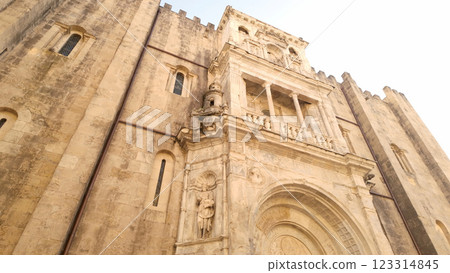 The Old Cathedral of Coimbra, Portugal The Old Cathedral of Coimbra, Portugal 123314845
