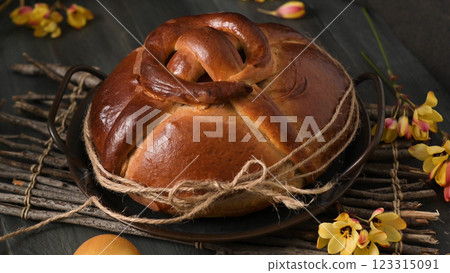 Easter folar with egg Easter folar with egg 123315091