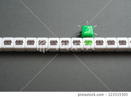 Good performance and high team profitability. Highlight efficient teamwork. Business success, and strong financial results. 123315305